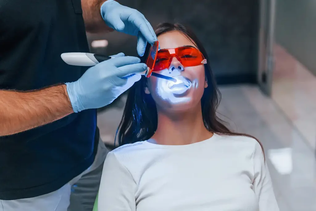 Professional cosmetic dentistry teeth whitening